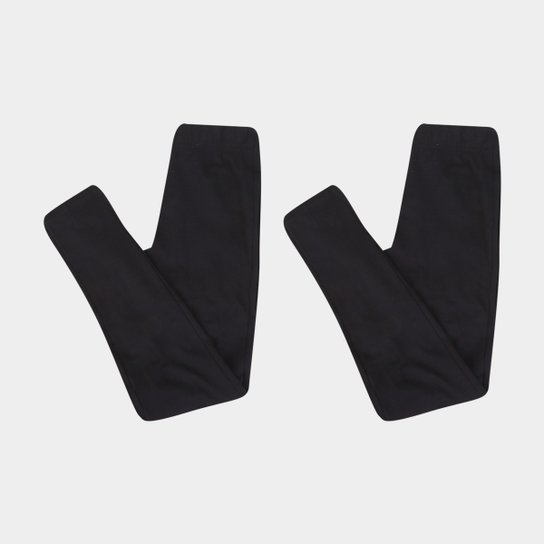 Kit Legging Abrange Feminina c/ 2 Peças - Preto Menor preço em Kit Legging Abrange Feminina c/ 2 Peças - Preto