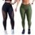 Kit Legging Arrastão + Legging Básica Academia - Preto+verde