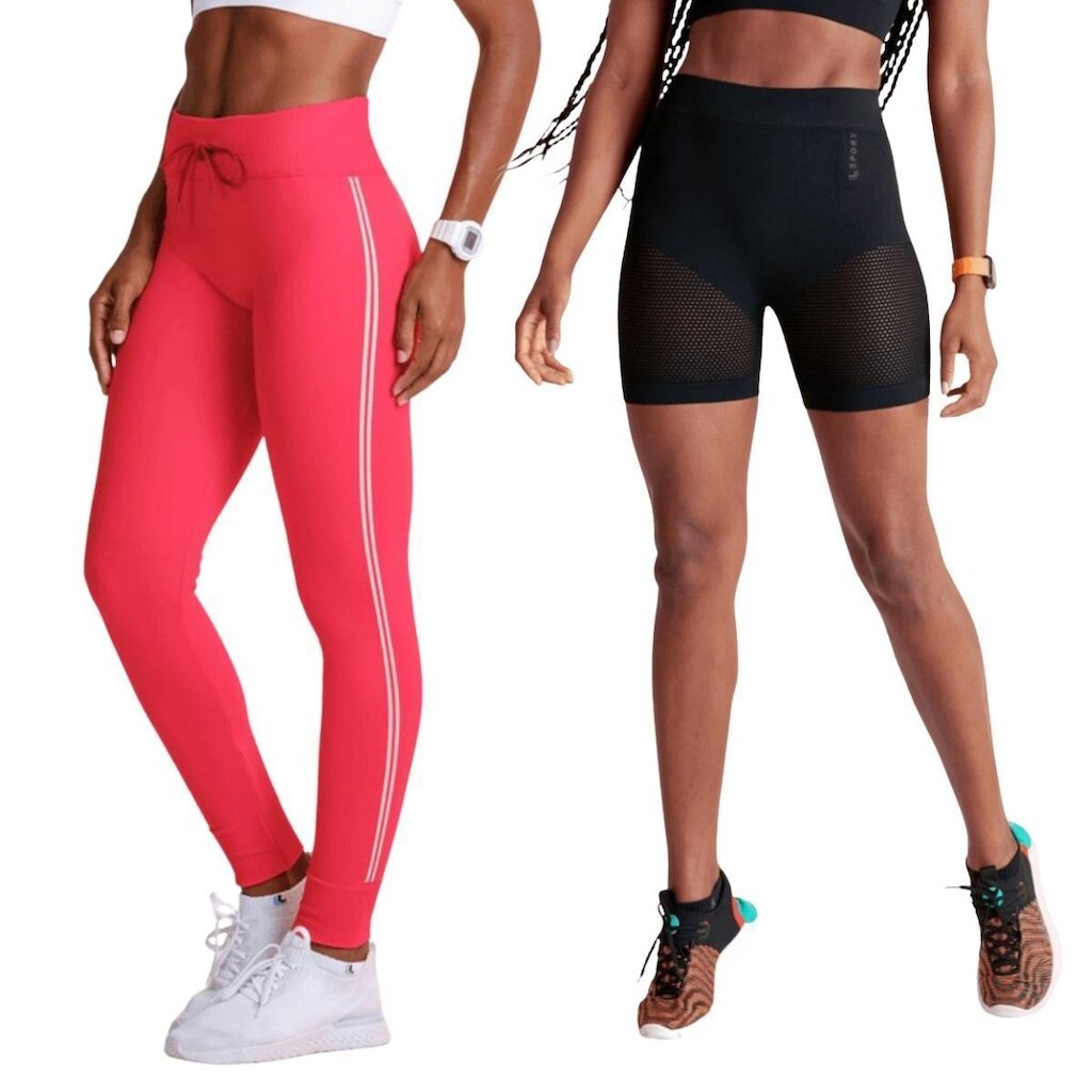 Kit Lupo Feminino Calça Legging E Short Sem Costura