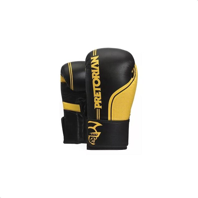 Kit Luva Boxe Muay Thai First FX1 Pretorian + Bandagem e Protetor Bucal