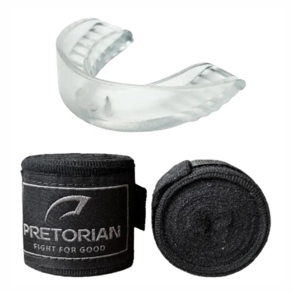 Kit Luva Boxe Pretorian First FX1 Lilas Bucal Bandagem