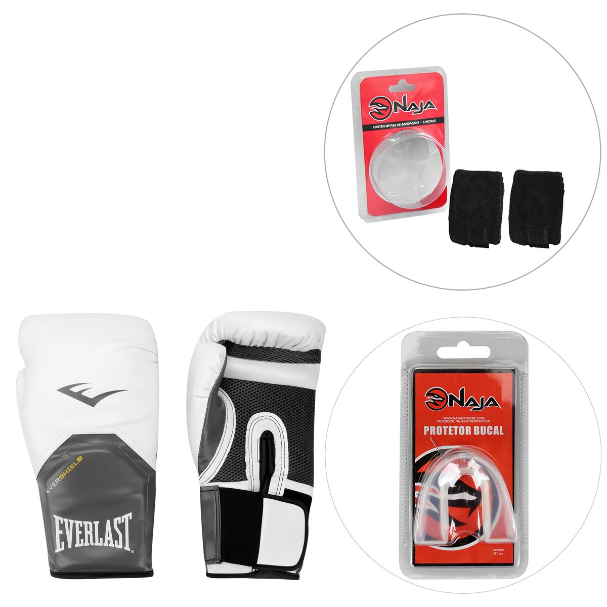 luva de boxe everlast pro style elite 12oz