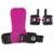 Kit Luva Palmar Hand Grip Cross Training + Munhequeira Elástica - X-Cross Br - Rosa