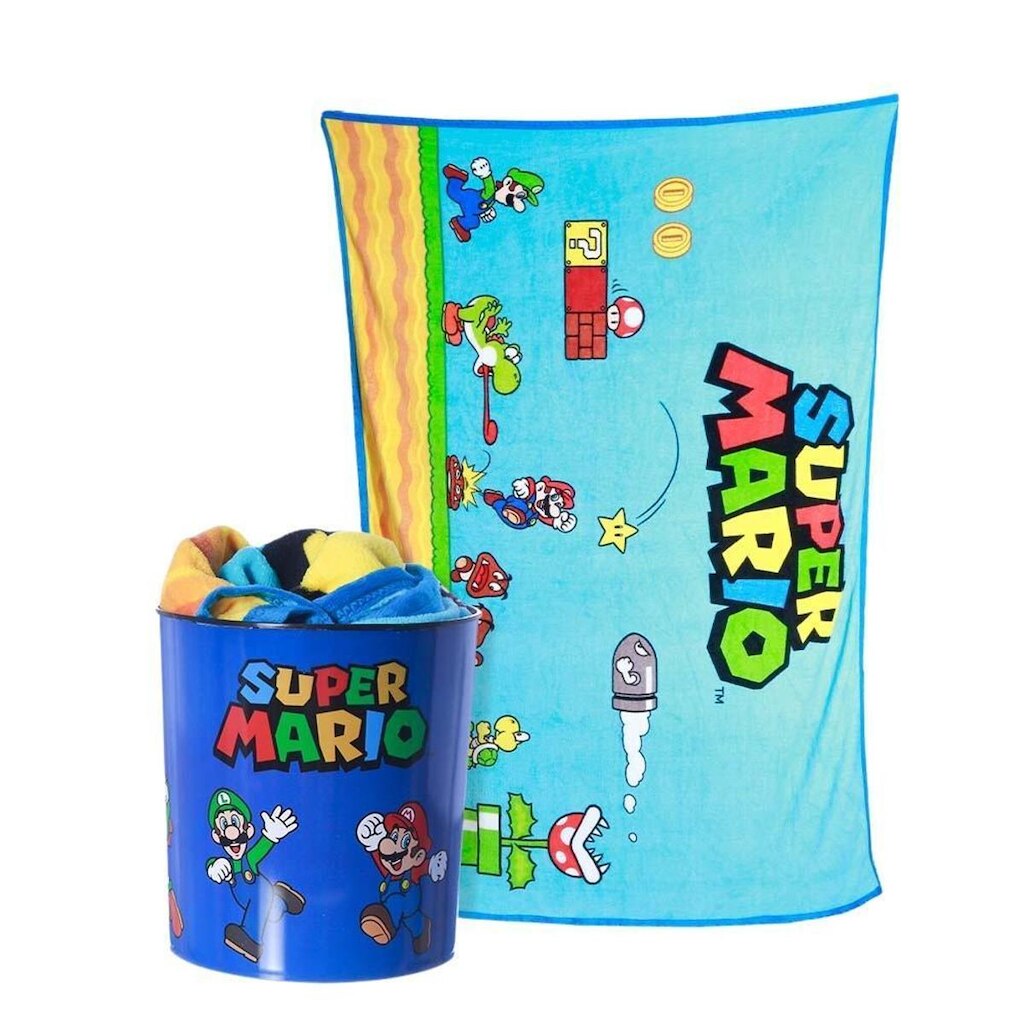 Kit M@nta + Balde Pipoca SUPER MARIO - Zona Criativa