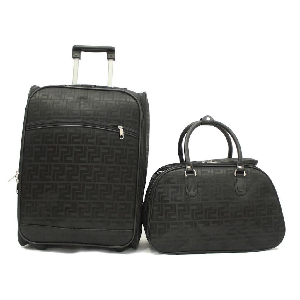 Kit Mala De Viagem De Bordo Quadrada Com Rodinha + Mala de Mão
