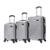 Kit Mala de viagem Prata PP P M 360 Chicago Swiss Move - Prata