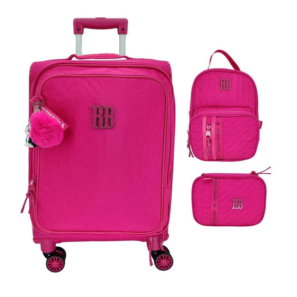 Kit Mala + Lancheira + Estojo Rebecca Bonbon 24675