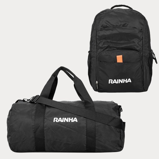 Kit Mala + Mochila Rainha Training Daily - Preto Menor preço em Kit Mala + Mochila Rainha Training Daily - Preto