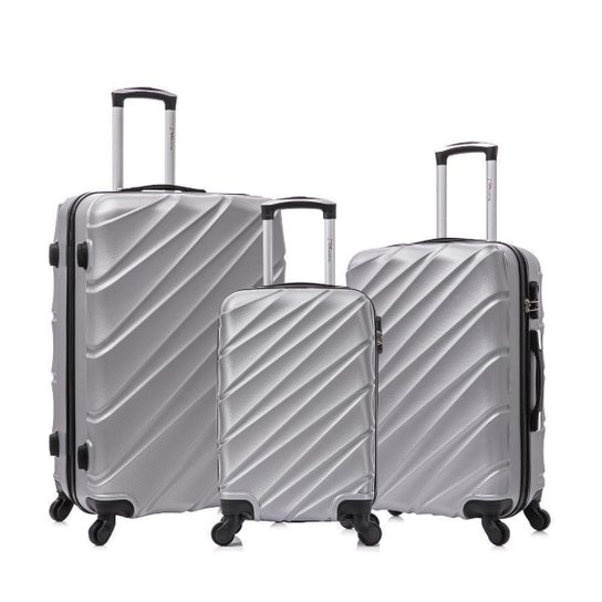 Kit malas de viagem prata PMG Havana Swiss Move