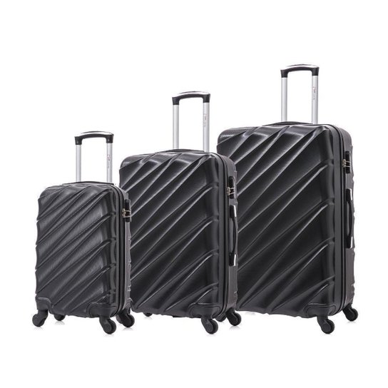 Kit malas de viagem preto PMG Havana Swiss Move