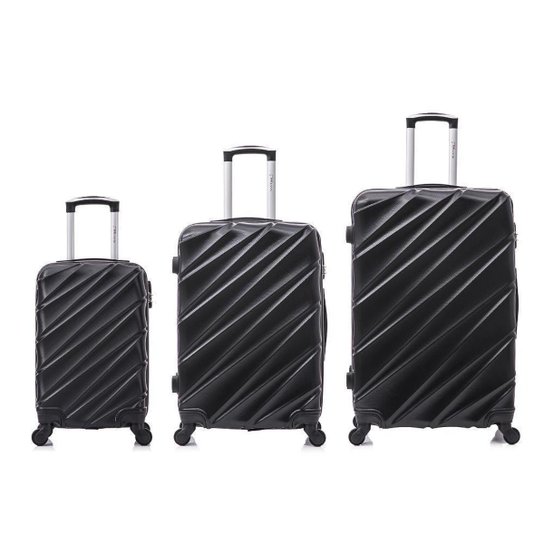 Kit malas de viagem preto PMG Havana Swiss Move