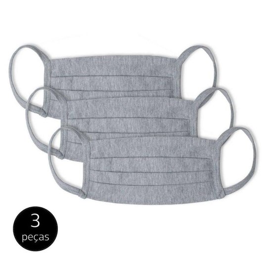 Kit Máscara de Proteção Adulto em Algodão Lavável 3 Peças Mash - Cinza é ruim? Kit Máscara de Proteção Adulto em Algodão Lavável 3 Peças Mash - Cinza é boa?