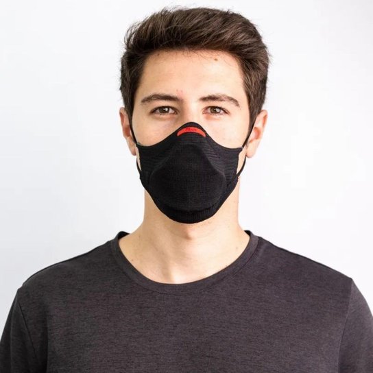 Kit Máscara Proteção Fiber Knit Air Preto - Preto Menor preço em Kit Máscara Proteção Fiber Knit Air Preto - Preto