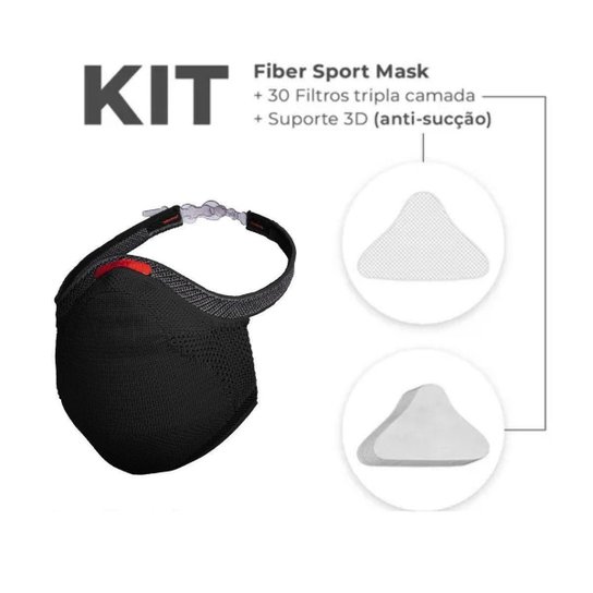 Kit Máscara Proteção Fiber Knit Sport Preta - Preto é ruim? Kit Máscara Proteção Fiber Knit Sport Preta - Preto é boa?