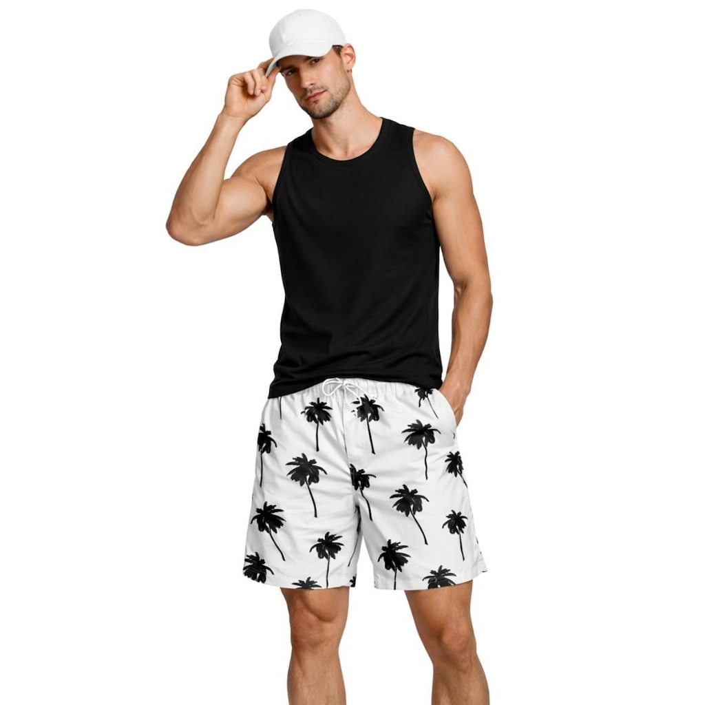 Kit Masculino Regata Algodão com Short Tactel e Boné Aba Curva Esportivo Casual