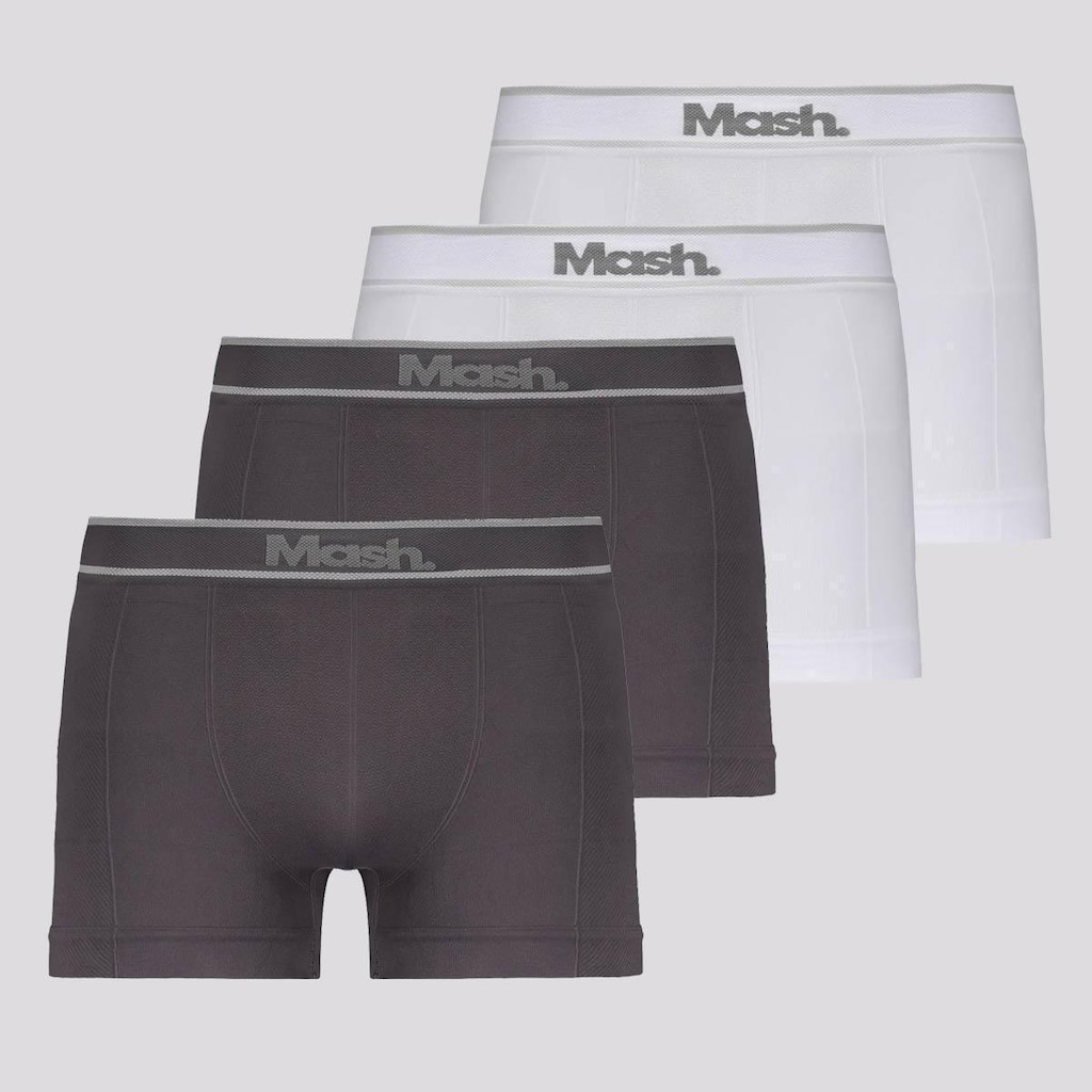 Kit Mash 4 Cuecas Boxer Sem Costura Masculino