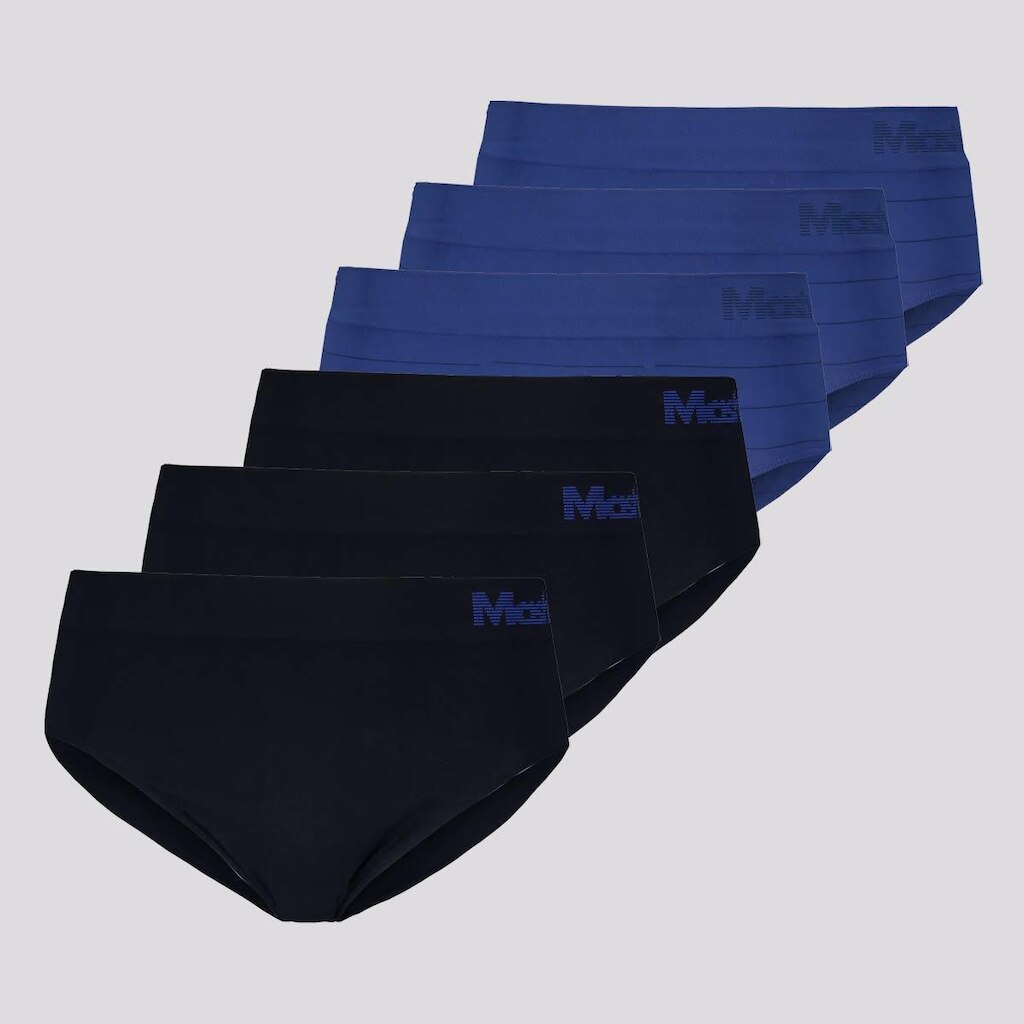 Kit Mash de 6 Cuecas Slip Masculino