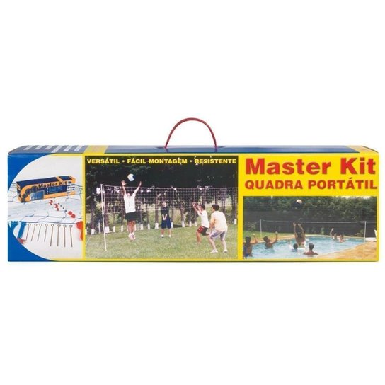 Kit Master Rede Vôlei Kit Oficial - Azul Menor preço em Kit Master Rede Vôlei Kit Oficial - Azul