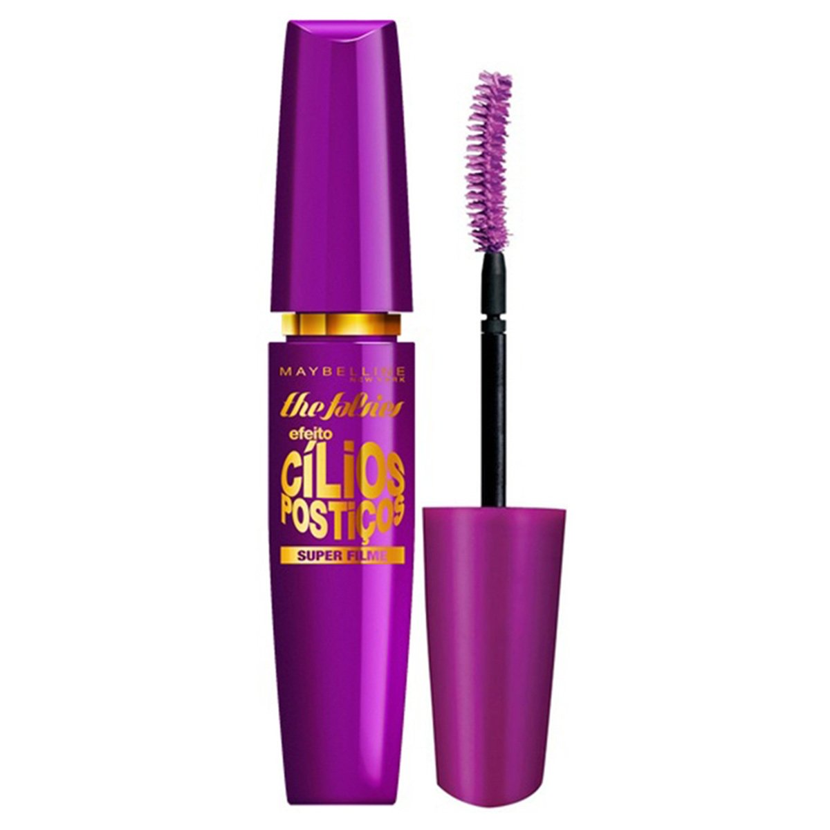 Kit Maybelline Máscara de Cílios Efeito Cílios Postiços Super Filme