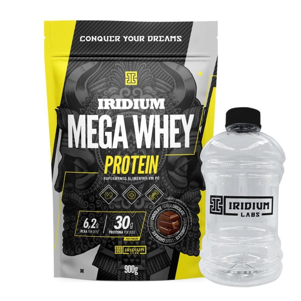 Kit Mega Whey Protein + Galão 950ml