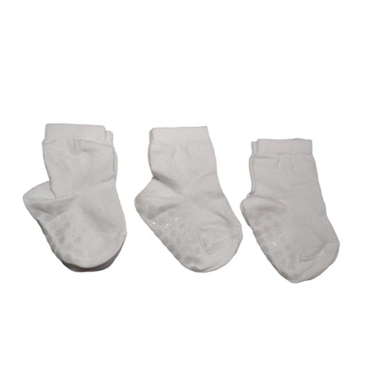 Kit Meia 3 Pares Infantil Casual em Algodão Cano Curto Antiderrapante Trifil T06023 - Branco Menor preço em Kit Meia 3 Pares Infantil Casual em Algodão Cano Curto Antiderrapante Trifil T06023 - Branco