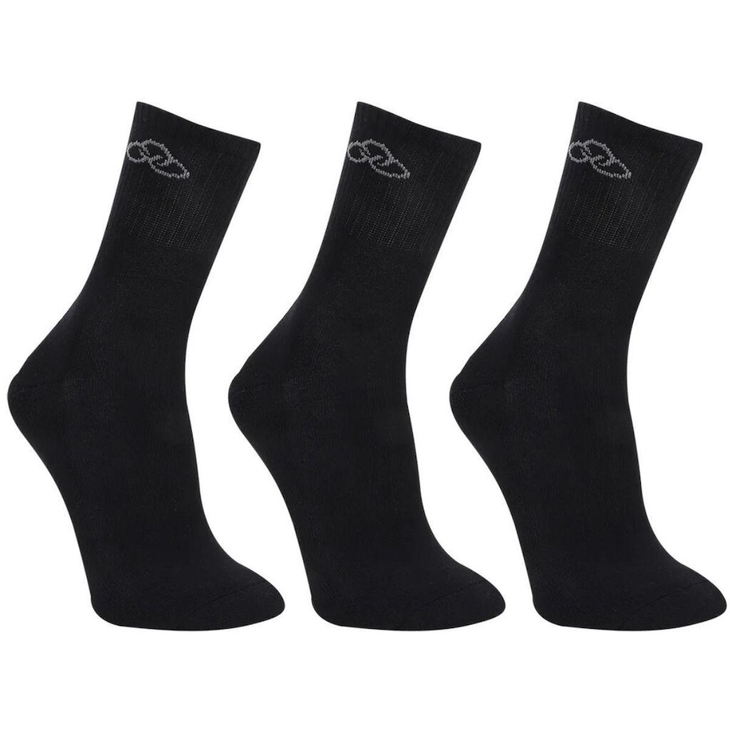 Kit Meia 3 Pares Unissex Esportivas Cano Médio em Algodão Olympikus Basic OIWSA81921