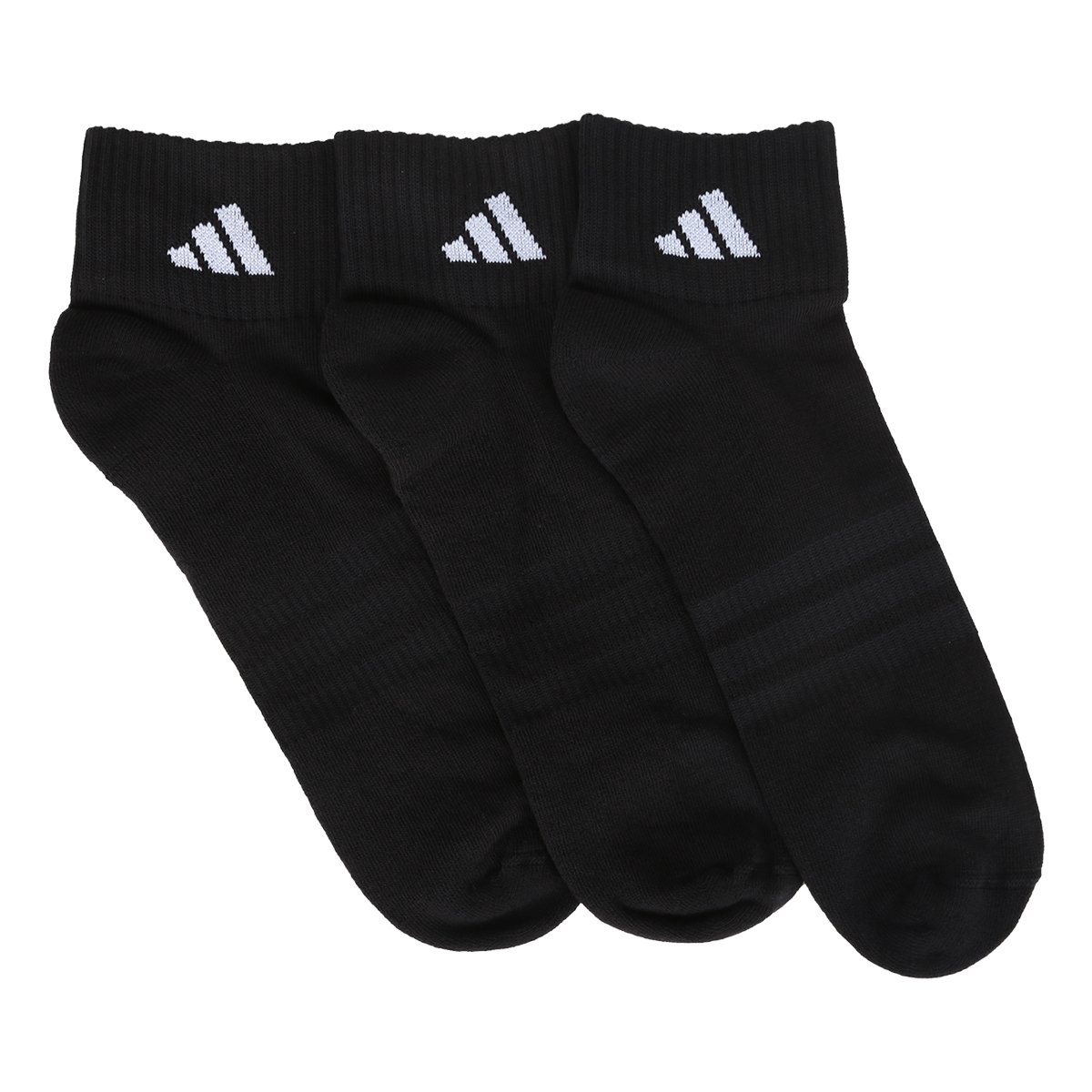 Kit Meia Adidas ANK Casual Sport - 3 Pares - 1