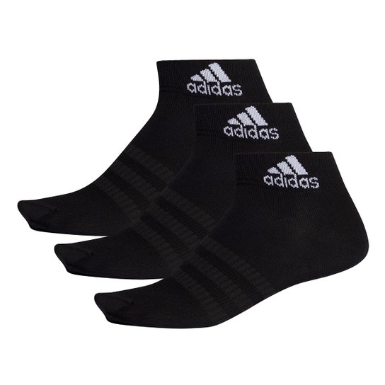 Kit Meia Adidas Cano Baixo Light c/ 3 pares - Preto é ruim? Kit Meia Adidas Cano Baixo Light c/ 3 pares - Preto é boa?