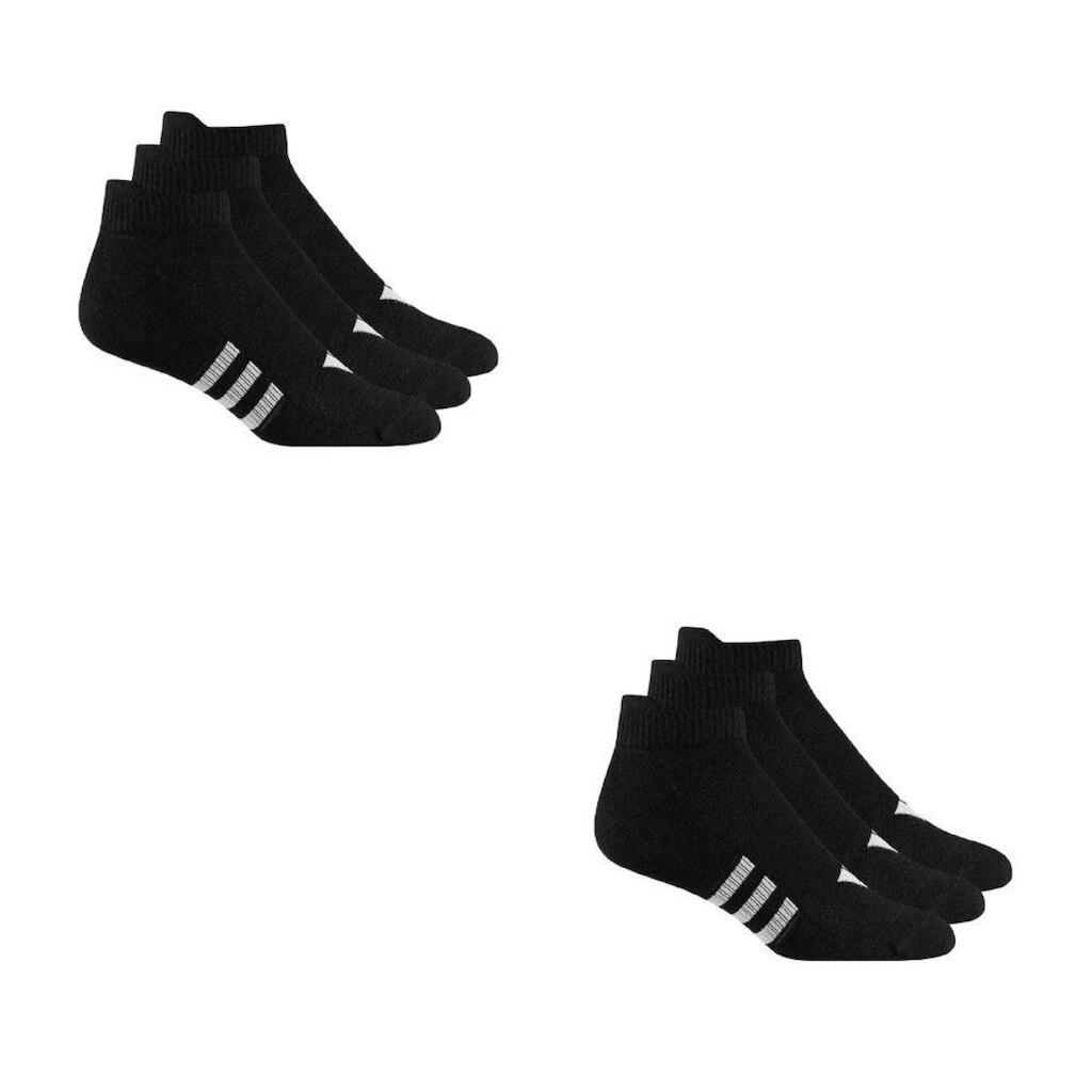 Kit Meia Adidas Cano Curto 6 Pares Preta