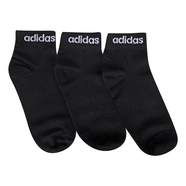 Kit Meia Adidas Cano Médio Com 3 Pares