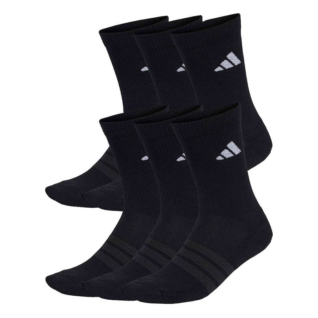 Kit Meia Adidas Cano Médio Ess Crw 6 Pares