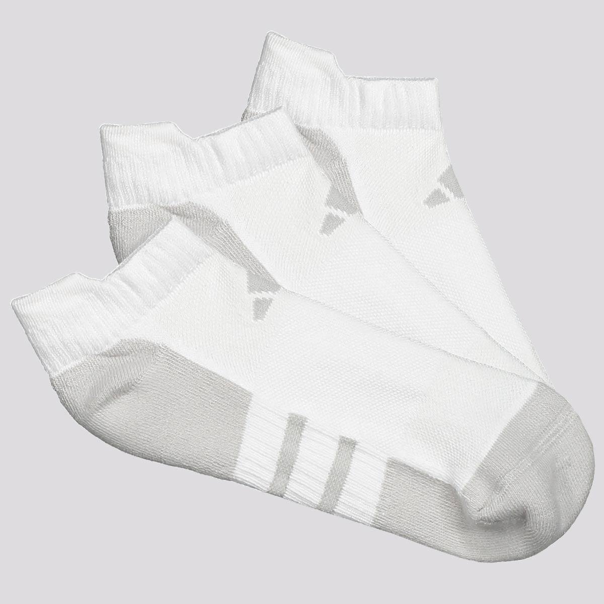 Kit Meia Adidas ESS Cano Baixo 3 Pares Branca e Cinza Menor preço em Kit Meia Adidas ESS Cano Baixo 3 Pares Branca e Cinza