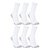 Kit Meia Adidas Essentials C/ 6 Pares - Branco+Cinza