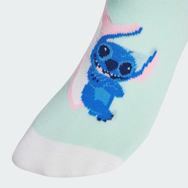 Kit Meia Adidas Lilo e Stich 3 Pares Azul e Branca