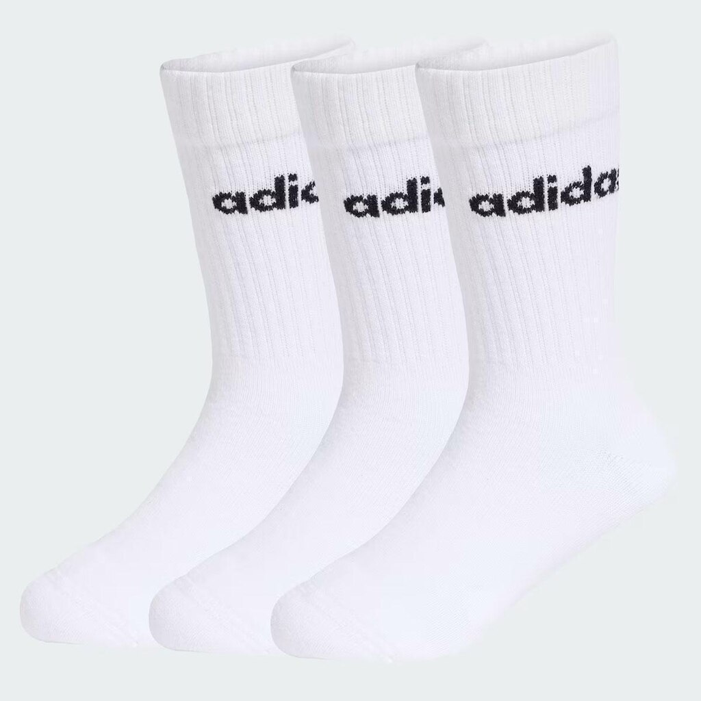 Kit Meia Adidas Linear CRW 3 Pares Infantil