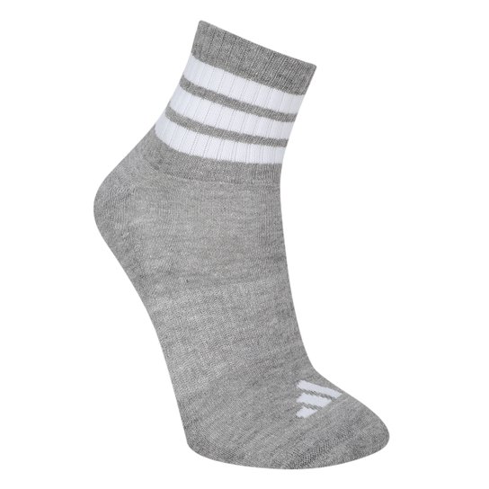 Kit Meia Adidas Mid - 3 Pares