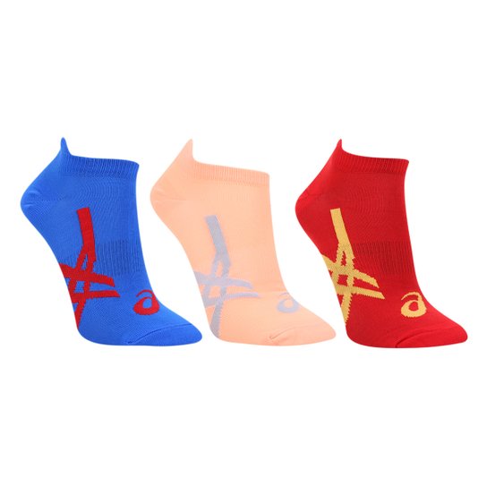 Kit Meia Asics Cano Baixo Road Short Single Tab - 3 Pares - Vermelho é ruim? Kit Meia Asics Cano Baixo Road Short Single Tab - 3 Pares - Vermelho é boa?