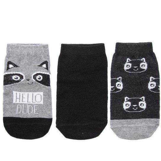 Kit Meia Bebê Cano Baixo STZ 3 Pares 22-25 Guaxinim Preto - U - Colorido Menor preço em Kit Meia Bebê Cano Baixo STZ 3 Pares 22-25 Guaxinim Preto - U - Colorido