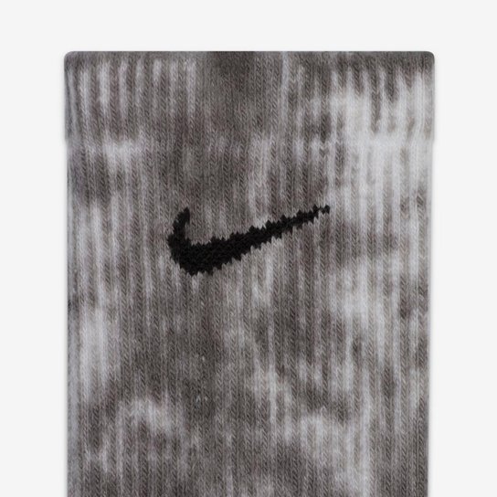 Kit Meia Cano Alto Nike Cushioned Tie-Dye Crew c/ 2 Pares