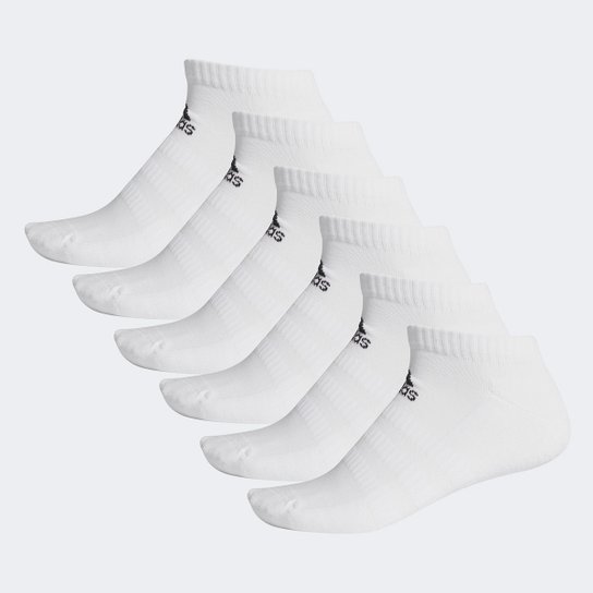 Kit Meia Cano Curto Adidas Cush Low 6PP 5 Pares - Branco é ruim? Kit Meia Cano Curto Adidas Cush Low 6PP 5 Pares - Branco é boa?
