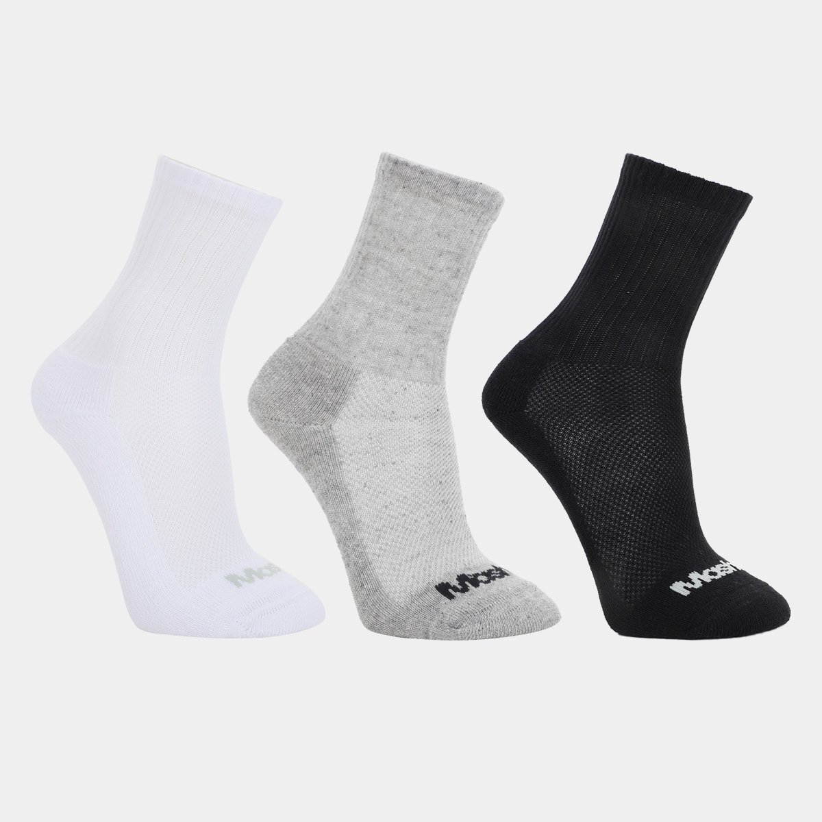 Kit Meia Cano Médio Mash Masculina 3 Pares Menor preço em Kit Meia Cano Médio Mash Masculina 3 Pares