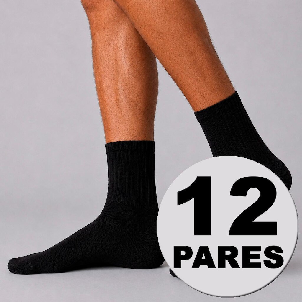 Kit Meia Dallf Cano Alto 12 pares