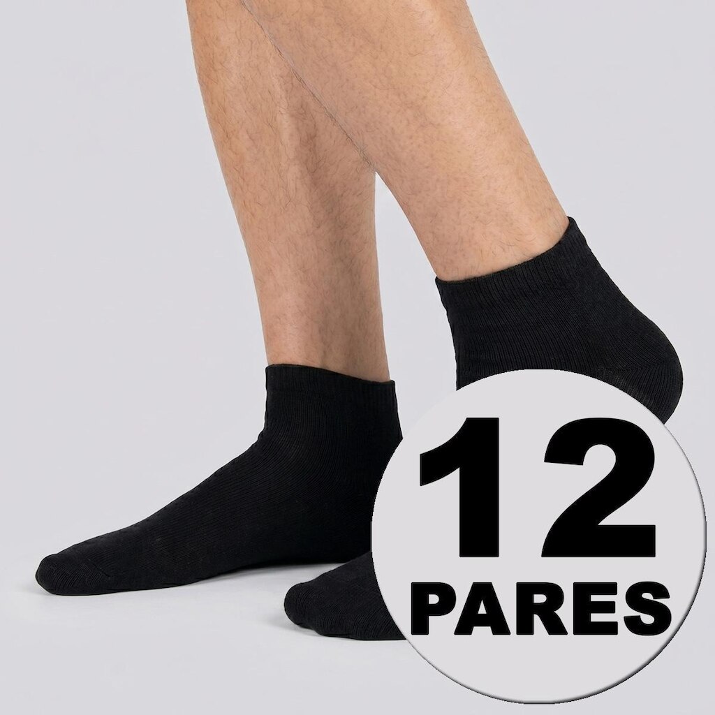 Kit Meia Dallf Cano Curto 12 pares