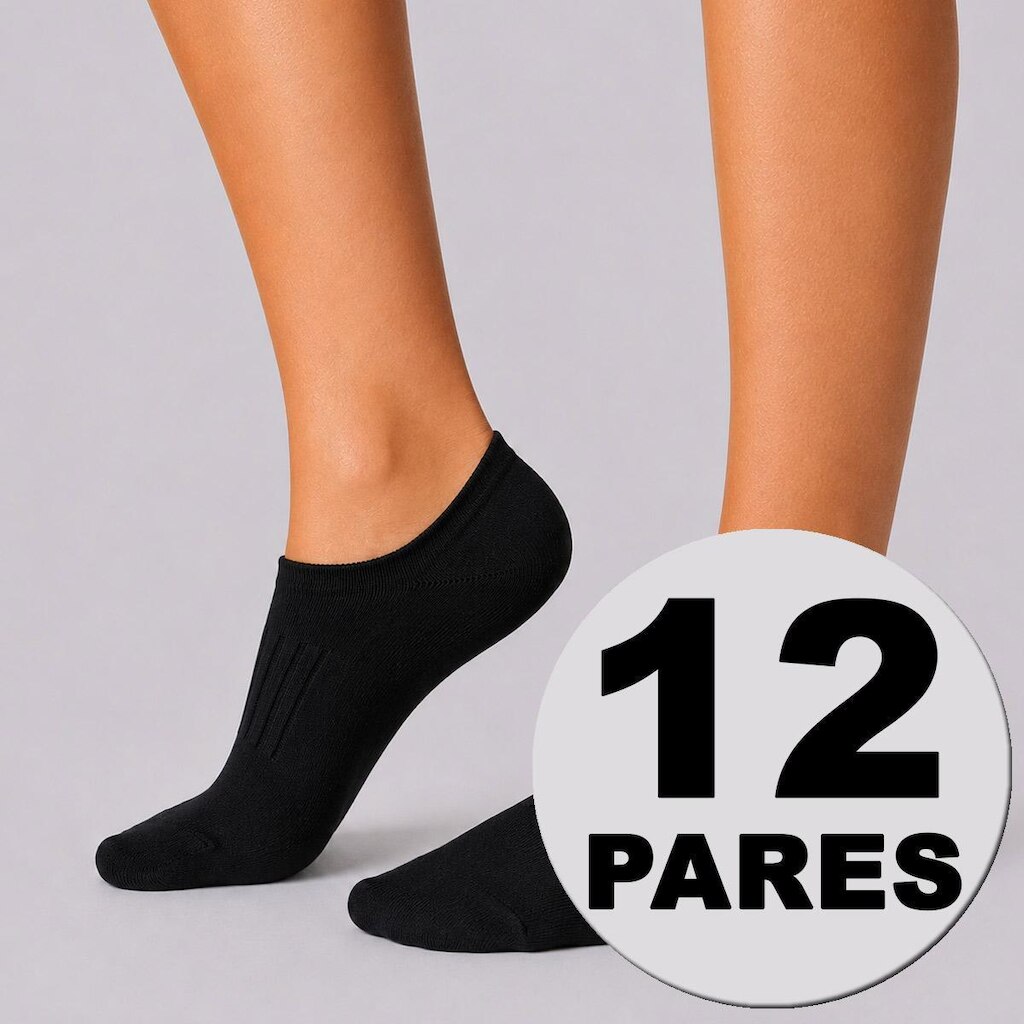 Kit Meia Dallf Invisível 12 pares Feminina