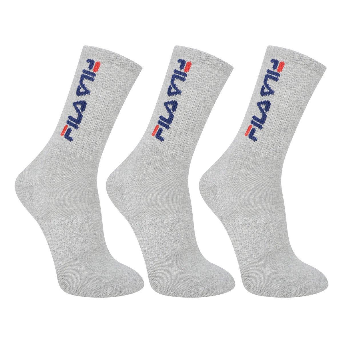 Kit Meia Fila Cano Alto Double Com 3 Pares Menor preço em Kit Meia Fila Cano Alto Double Com 3 Pares