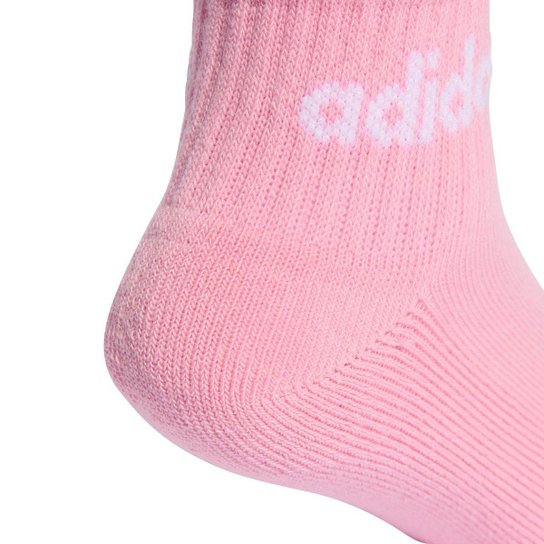 Kit Meia Infantil Adidas Cano Médio Com 5 Pares