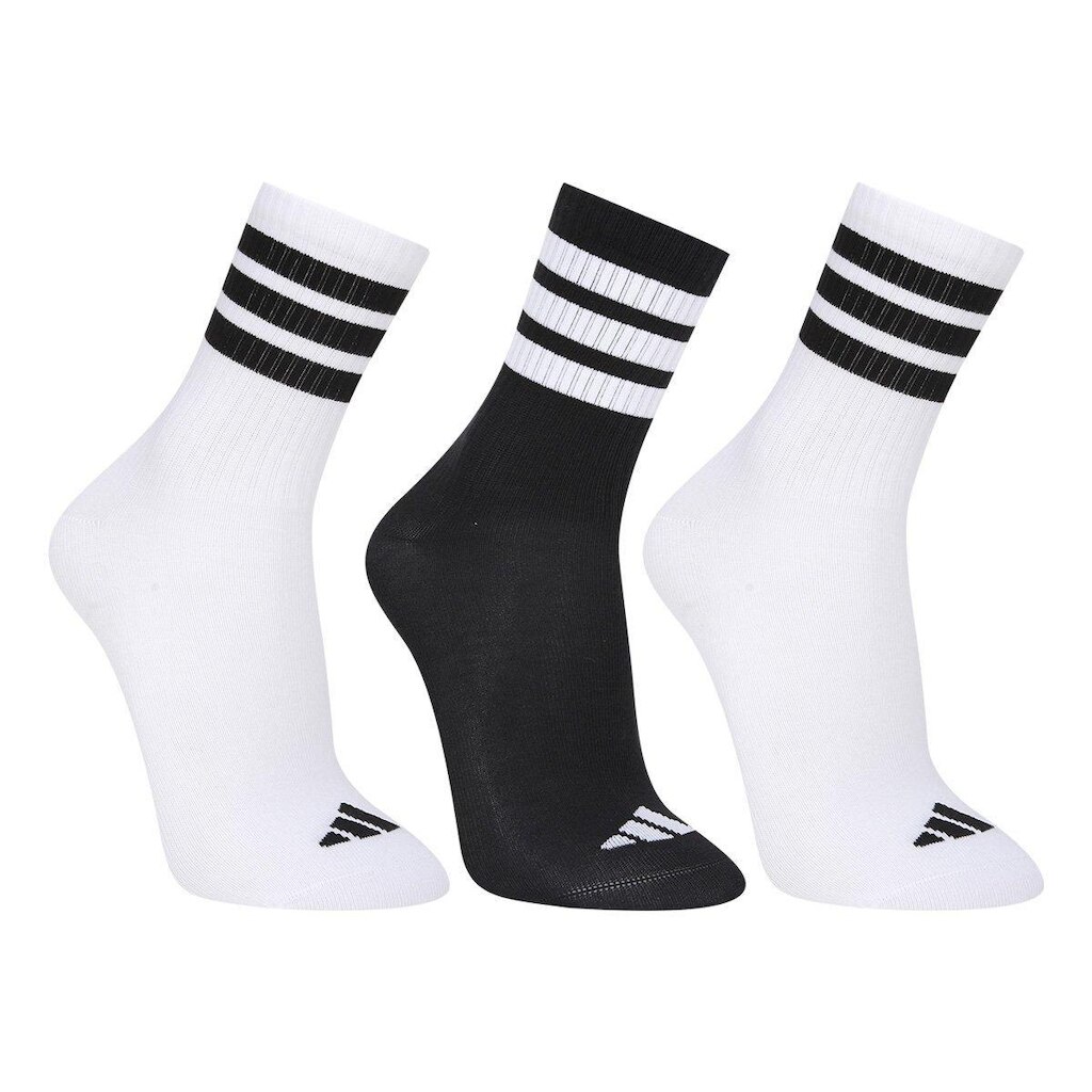 Kit Meia Infantil Adidas Crew Com 3 Pares