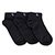 Kit Meia Infantil Lupo Básico Cano Baixo 3 Pares - Preto+Azul