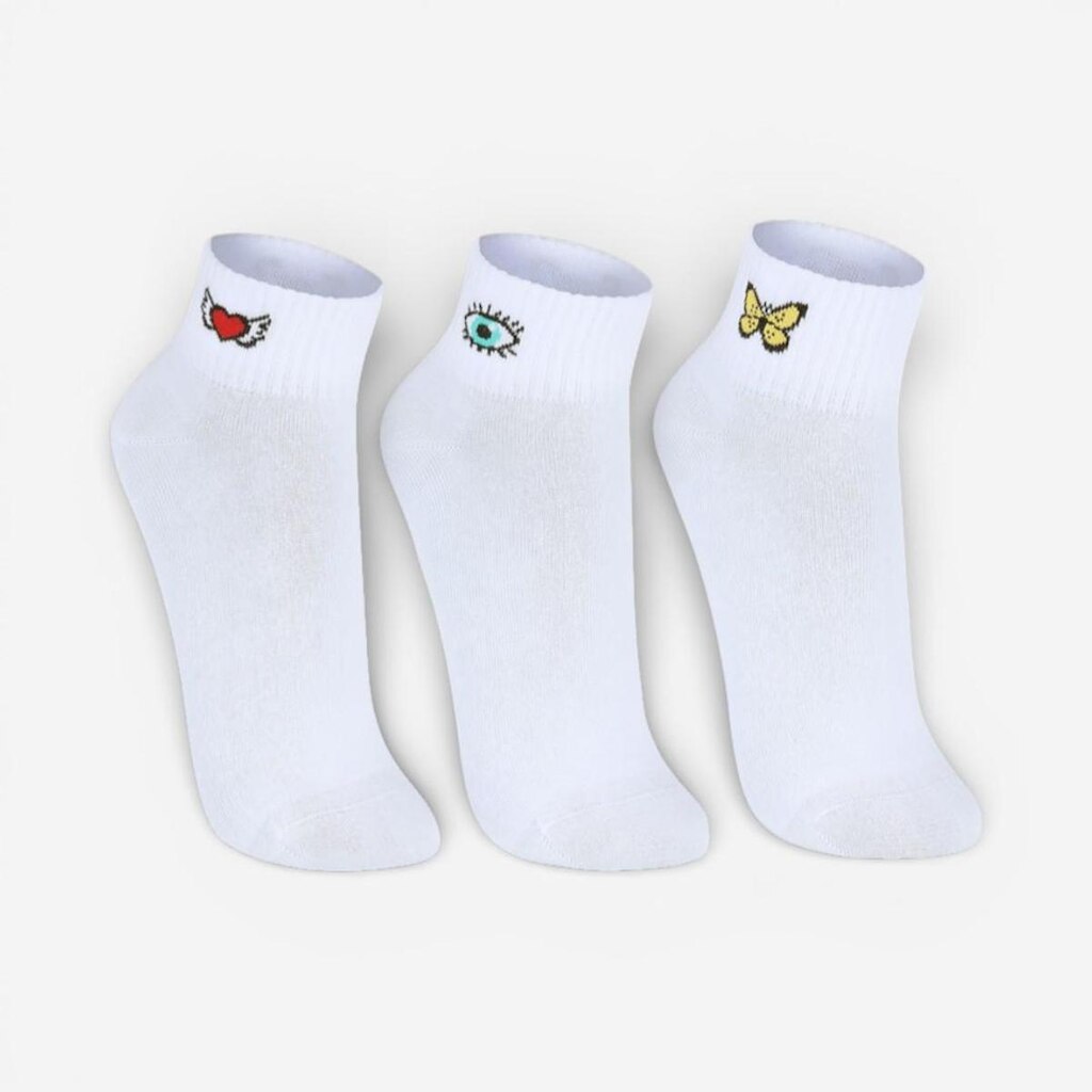 Kit Meia Lupo Feminina Com 3 Pares