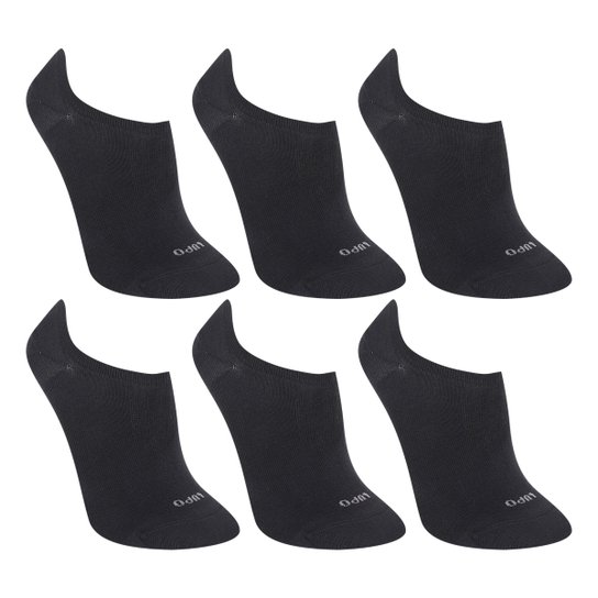 Kit Meia Lupo Sapatilha 6 Pares Masculino - Preto Menor preço em Kit Meia Lupo Sapatilha 6 Pares Masculino - Preto
